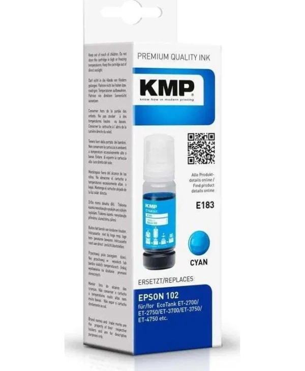 KMP Συμβατό Μελάνι Εκτυπωτή InkJet T03R2 6000 Σελίδων Κυανό 1τμχ 1642,0003