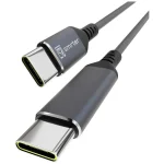Smrter USB 2.0 Cable USB-C male - USB-C 100W PD Γκρι 2m SMRTER_SPEEDY100_L_AT