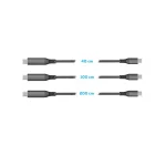 Smrter USB 2.0 Cable USB-C male - USB-C 100W PD Γκρι 2m SMRTER_SPEEDY100_L_AT - Image 2