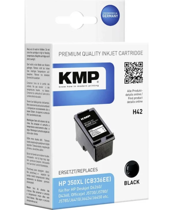 KMP H42 Συμβατό Μελάνι Εκτυπωτή InkJet HP Μαύρο 1τμχ 1706,4350