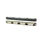 LogiLink Patch Panel Unshielded για Rack 1U 19" 24 Θυρών cat6 Μαύρο NP0004