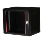 Ερμάριο Equip Equip Serverschrank 19" 09u 600x450mm Γυάλινη Πόρτα Μαύρο EPM-09-6045-B-CBAA