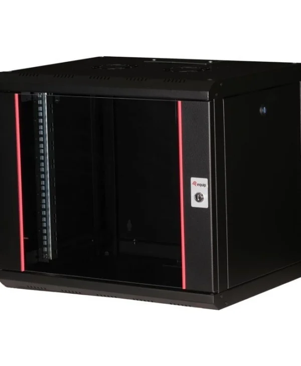 Ερμάριο Equip Equip Serverschrank 19" 09u 600x450mm Γυάλινη Πόρτα Μαύρο EPM-09-6045-B-CBAA