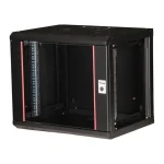 Ερμάριο Equip Equip Serverschrank 19" 09u 600x450mm Γυάλινη Πόρτα Μαύρο EPM-09-6045-B-CBAA - Image 3