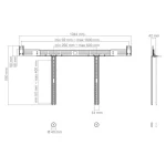 Hagor LS-1 Βάση Τηλεόρασης Τοίχου έως 75" 8900 - Image 4