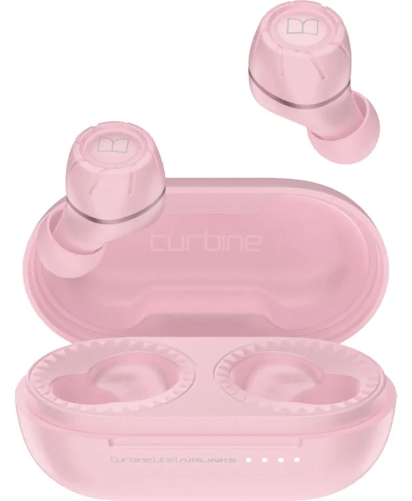 Monster Turbine AirLinks Lite In-ear Bluetooth Handsfree Ακουστικά με Θήκη Φόρτισης Ροζ NO