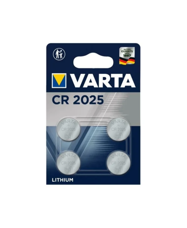 Varta Μπαταρίες Λιθίου Ρολογιών CR2025 4τμχ 06025101404