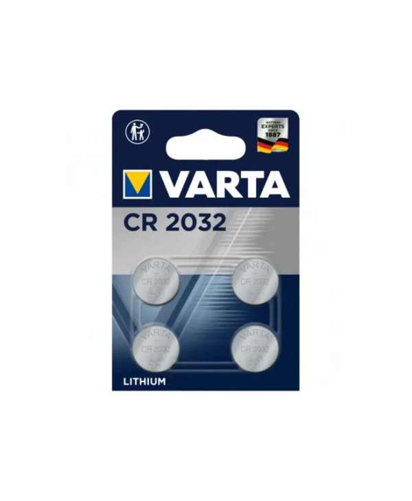 Varta Μπαταρίες Λιθίου Ρολογιών CR2032 4τμχ 06032101404