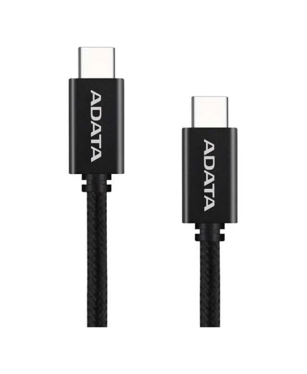 Adata USB 2.0 Cable USB-C male - USB-C 100W Μαύρο 1m CACC-100PN-BK