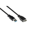 Alcasa Regular USB 3.0 to micro USB Cable Μαύρο 3m 1τμχ 2710-MB03 - Image 2