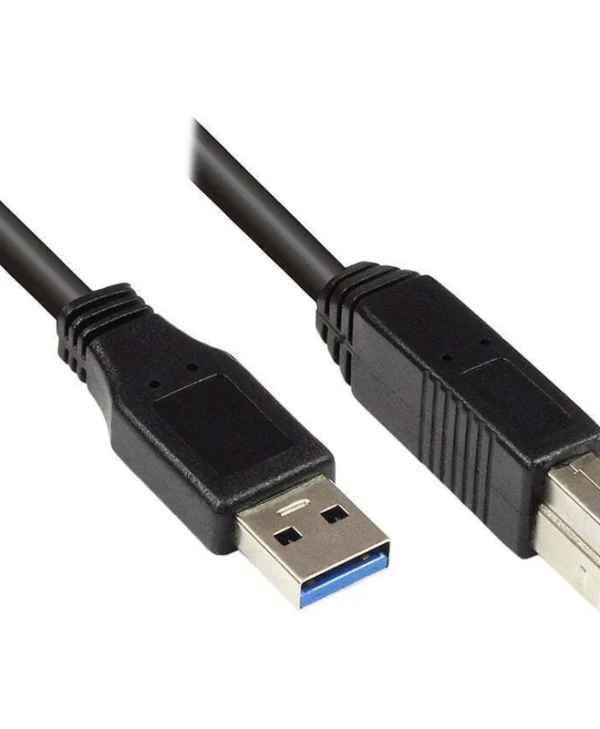 Alcasa Alcasa 2710-s002 Καλώδιο Usb Usb 3.2 Gen 1 3.1 Gen 1 0,2 M Usb A Usb B Μαύρο 2710-S002