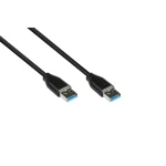 USB 2.0 Cable USB-A male - USB-A male Μαύρο 0.5m 2831-AA005S