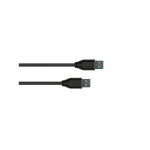 USB 2.0 Cable USB-A male - USB-A male Μαύρο 0.5m 2831-AA005S - Image 2