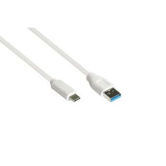 Good Connections Braided USB 3.2 Cable USB-C male - USB-A / USB-C 100W PD Λευκό 0.5m 2831-AC005W