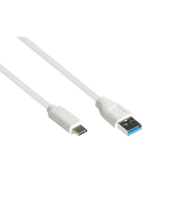 Good Connections Braided USB 3.2 Cable USB-C male - USB-A / USB-C 100W PD Λευκό 0.5m 2831-AC005W