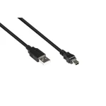 Καλώδιο Usb Good Connections Good Connections Usb2.0 Καλώδιο A-mini B5pol Μαύρο 0,3m 3310-AM03 - Image 3