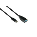 Good Connections USB 3.2 Cable USB-C male - USB-A female Μαύρο 0.1m 2811-OTG