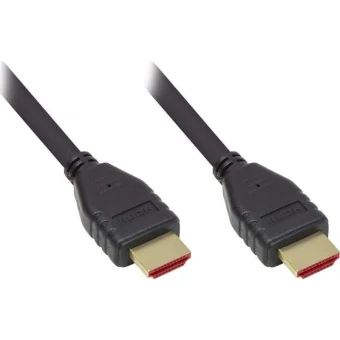 Alcasa HDMI 2.1 Ultra High Speed 48Gbps 4K 120Hz HDR VRR Cable HDMI male - HDMI male 3m Μαύρο 4521-030