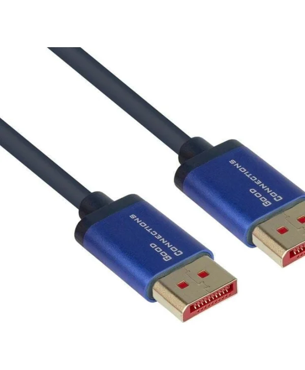 Alcasa Cable DisplayPort male - DisplayPort male 2m Μπλε 4814-SF020B