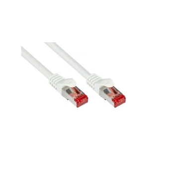 Alcasa S/FTP Cat.6 (Gigabit) Καλώδιο Δικτύου Ethernet 0.25m Λευκό 8060-003W