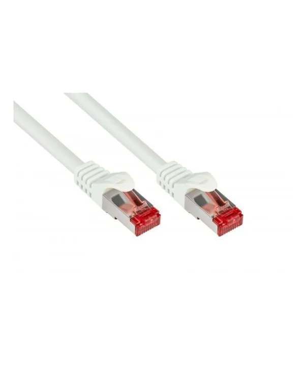 Alcasa S/FTP Cat.6 (Gigabit) Καλώδιο Δικτύου Ethernet 0.25m Λευκό 8060-003W
