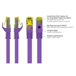 Alcasa S/FTP Cat.7 (10Gbps) Καλώδιο Δικτύου Ethernet 1m Μωβ 8070R-010V - Image 2