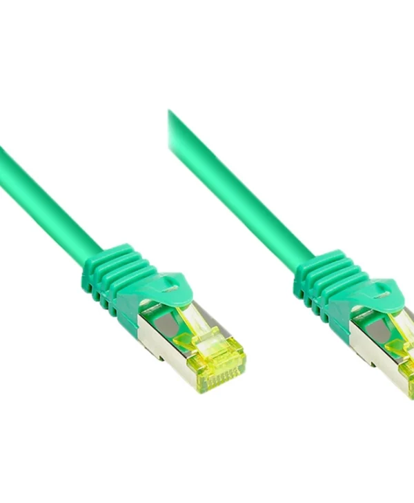 Alcasa S/FTP Cat.7 (10Gbps) Καλώδιο Δικτύου Ethernet 2m Πράσινο 8070R-020G