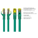 Alcasa S/FTP Cat.7 (10Gbps) Καλώδιο Δικτύου Ethernet 2m Πράσινο 8070R-020G - Image 3