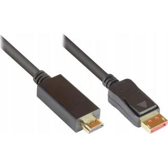 Προσαρμογέας Καλωδίου Μετατροπέας DisplayPort / HDMI male σε DisplayPort / HDMI female 1τμχ DP14-HDMI10