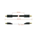 SMA Μετατροπέας Coaxial male σε Coaxial female 1τμχ FD-S20MF - Image 2