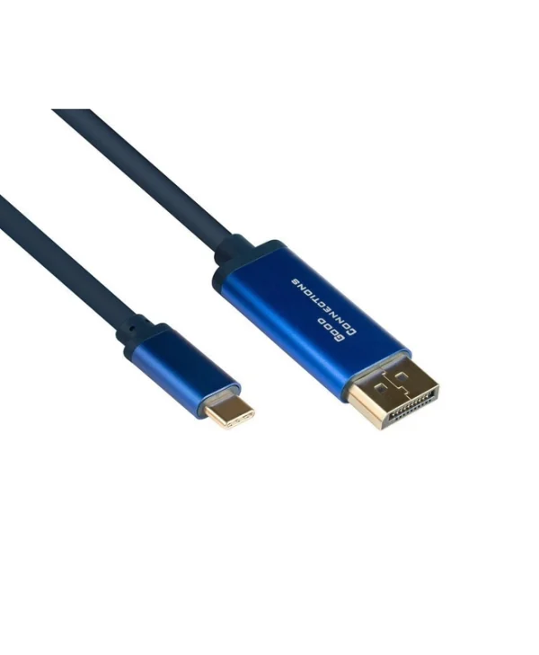 Good Connections USB 2.0 Cable USB-C male - DisplayPort Μπλε 2m 4812-CSF020B