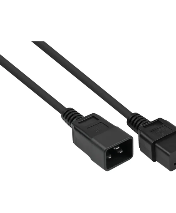 Alcasa IEC C20 / IEC C13 - IEC C20 / IEC C13 Cable 5m Μαύρο SK2090-S050