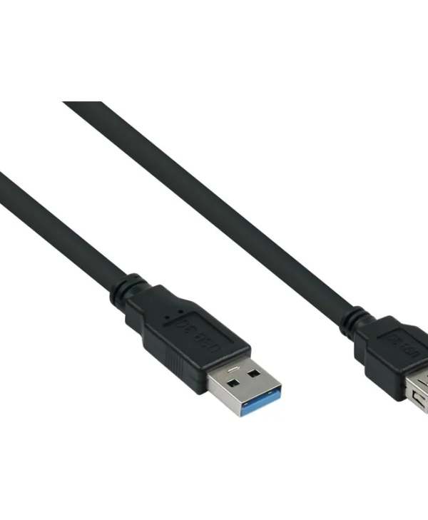 Καλώδιο Usb Alcasa Kabelmeister Usb3.0 Επέκταση A St.-a Bu Ul Μαύρο 5m UK30P-ASA-050S