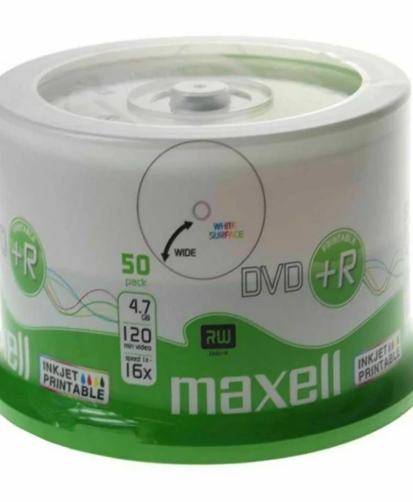 Maxell Εγγράψιμα DVD+R 16x 4.7GB Cake Box 50τμχ 275702.40.TW