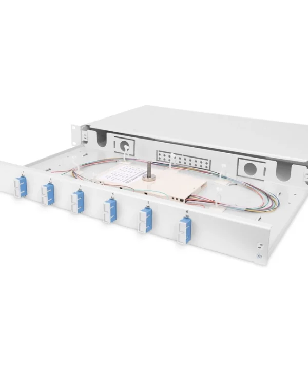 Digitus Fiber Optic Splice Box 1u Equipped 6x Sc Dx Os2 Gray DN-96320/9