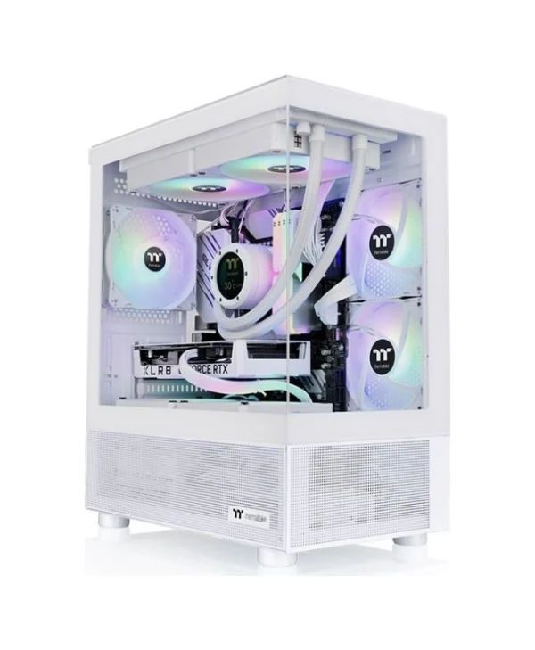 Thermaltake View 170 TG Gaming Micro Tower Κουτί Υπολογιστή με Πλαϊνό Παράθυρο και RGB Φωτισμό Λευκό CA-1Z4-00M6WN-00