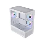 Thermaltake View 170 TG Gaming Micro Tower Κουτί Υπολογιστή με Πλαϊνό Παράθυρο και RGB Φωτισμό Λευκό CA-1Z4-00M6WN-00 - Image 2