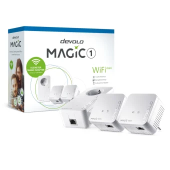 Devolo Magic 1 Powerline Τριπλού Kit για Ασύρματη Σύνδεση Wi‑Fi 4 και Θύρα Ethernet 8570