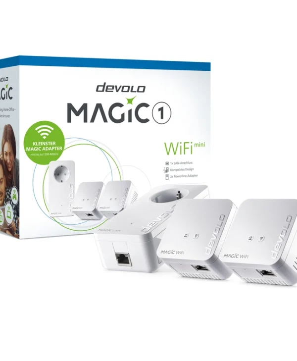 Devolo Magic 1 Powerline Τριπλού Kit για Ασύρματη Σύνδεση Wi‑Fi 4 και Θύρα Ethernet 8570