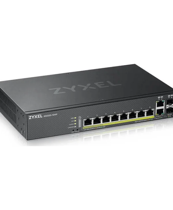 Zyxel GS2220-10HP Managed L2 PoE+ Switch με 8 Θύρες Gigabit (1Gbps) Ethernet και 2 SFP Θύρες GS2220-10HP-EU0101F