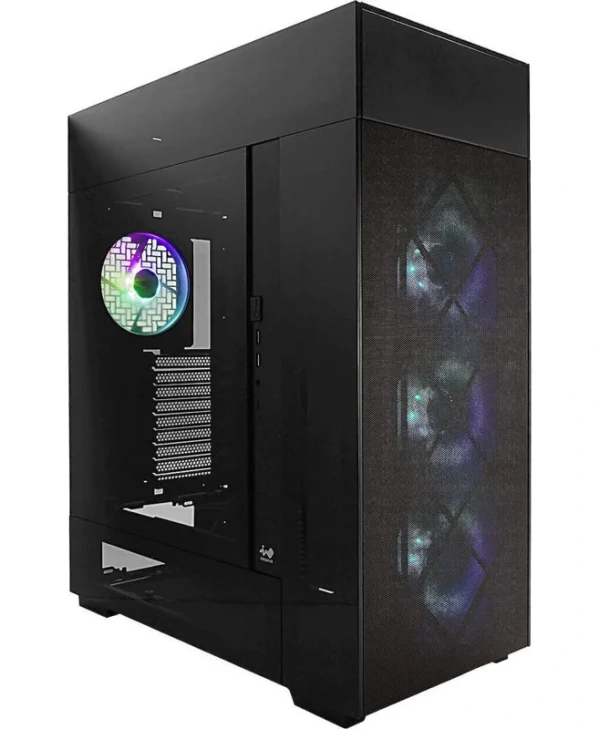 InWin Modfree Gaming Full Tower Κουτί Υπολογιστή με Πλαϊνό Παράθυρο Μαύρο GEIW-153