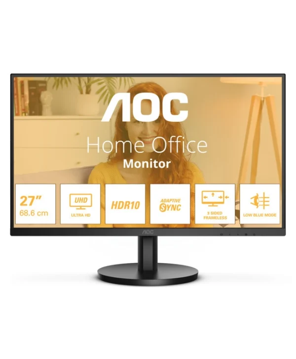 AOC U27B3M VA HDR Monitor 27" 4K 3840x2160 με Χρόνο Απόκρισης 4ms GTG