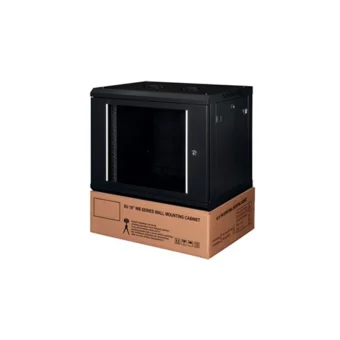 Steel Επιτοίχια Καμπίνα Rack 9U Γκρι STEEL-09U6060-BL-F