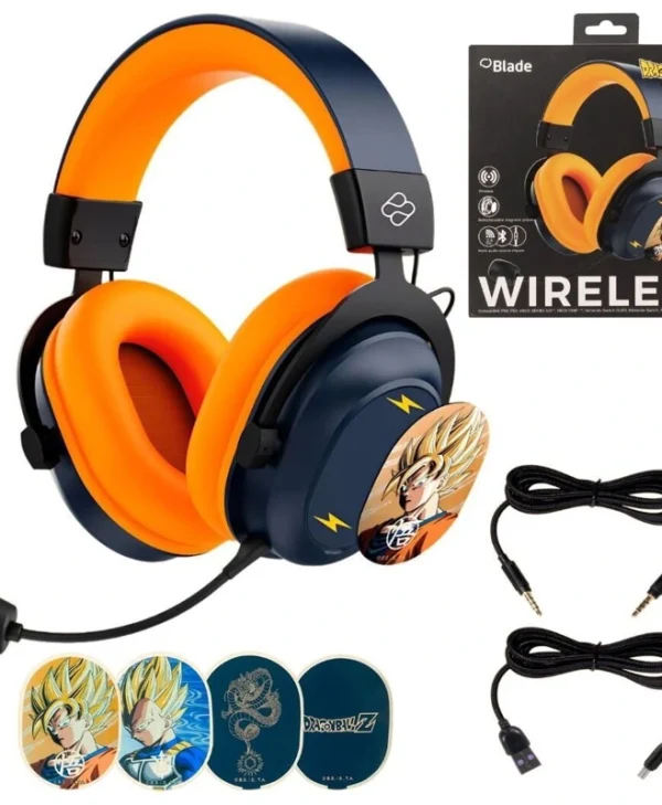 Blade Dragon Ball Z Ασύρματο Over Ear Gaming Headset με σύνδεση Bluetooth Μπλε DB2001
