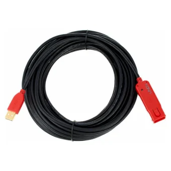 Lindy USB 2.0 Cable USB-A male - USB-A female Μαύρο 12m 42782 1005403
