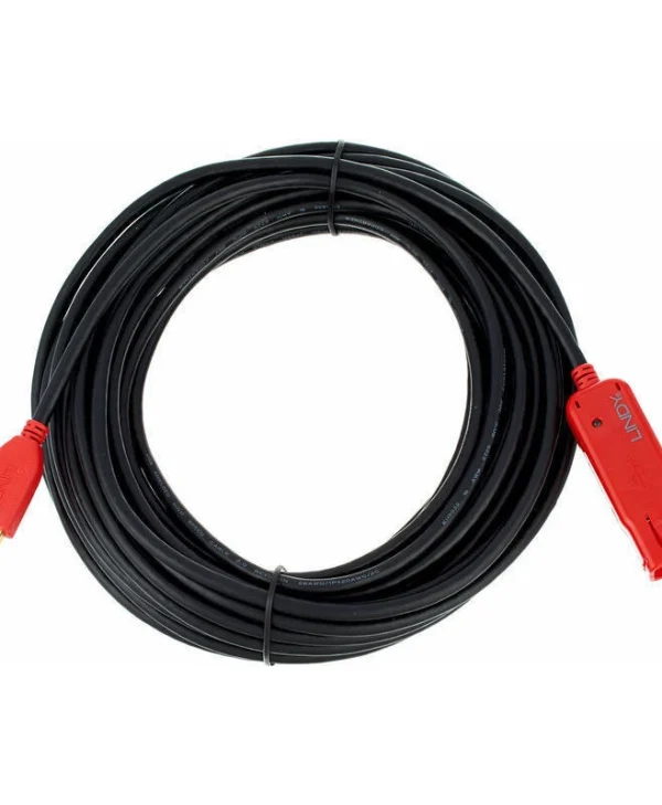 Lindy USB 2.0 Cable USB-A male - USB-A female Μαύρο 12m 42782 1005403