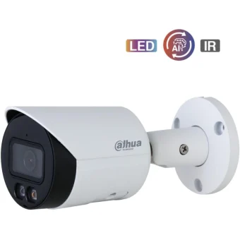 Dahua IPC-HFW2549S-S-IL IP Κάμερα Παρακολούθησης Full HD+ 5MP Αδιάβροχη με Μικρόφωνο και Φακό 2.8mm IPC-HFW2549S-S-IL-0280B