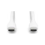 Digitus USB 2.0 Cable USB-C male - USB-C 60W PD Λευκό 1m AK-300341-010-W - Image 4