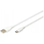 Digitus USB 2.0 Cable USB-C male - USB-A 60W PD Λευκό 2m AK-300340-020-W