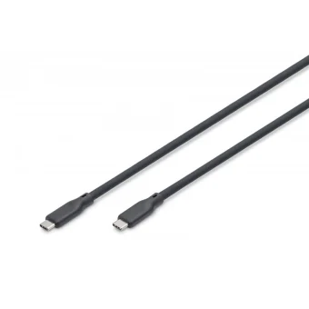 Digitus USB 2.0 Cable USB-C male - USB-C 100W PD Μαύρο 1m Ak-300342-020-S AK-300342-020-S
